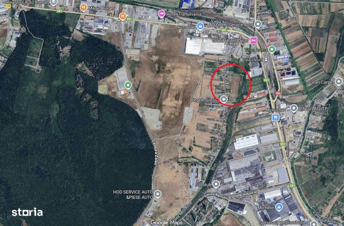 NOU! Teren intravilan pentru dezvoltare industriala/hale, 35 eur/mp-0