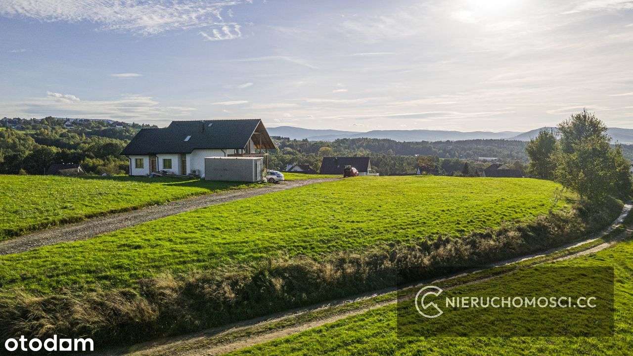 Działka pod Myślenicami - WIDOK NA GÓRY 35 AR! - Pełny obrazek: 5/14