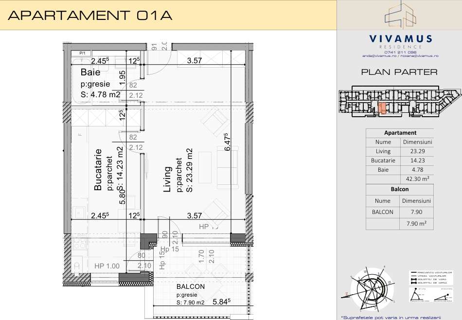 Garsoniera, 38.5 mp + 8 mp balcon, bloc nou Brasov, aprilie 2027-15