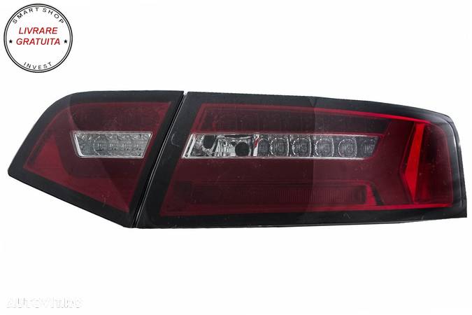 Stopuri LED Audi A6 4F2 C6 Sedan (2008-2011) Facelift Design Semnalizare Secventia- livrare gratuita - 5