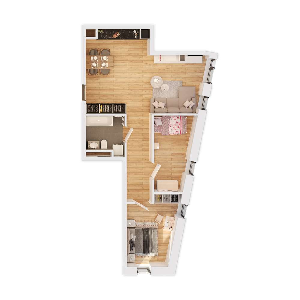 Westerplatte 5a | mieszkanie 3-pok. | III.M2 - Pełny obrazek: 3/9