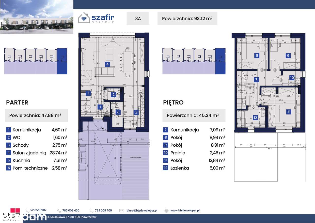 Osiedle Szafir, mieszkanie nr 3A - Pełny obrazek: 2/7