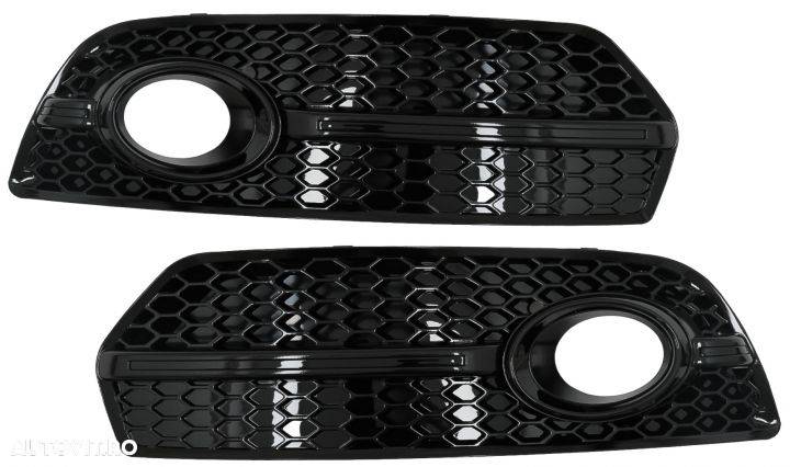 Grile Laterale compatibil cu Audi Q5 SUV 8R (2008-2011) RS Design Negru Lucios Tuning Audi Q5 SGAUQ - 1