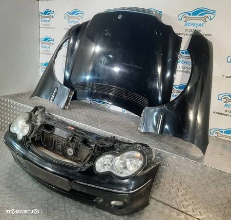 FRENTE COMPLETA MERCEDES BENZ C W203 FACELIFT CAPOT PARACHOQUES GUARDA-LAMAS OTICAS RADIADOR VENTILADOR FRENTE FIBRA REFORÇO - 2