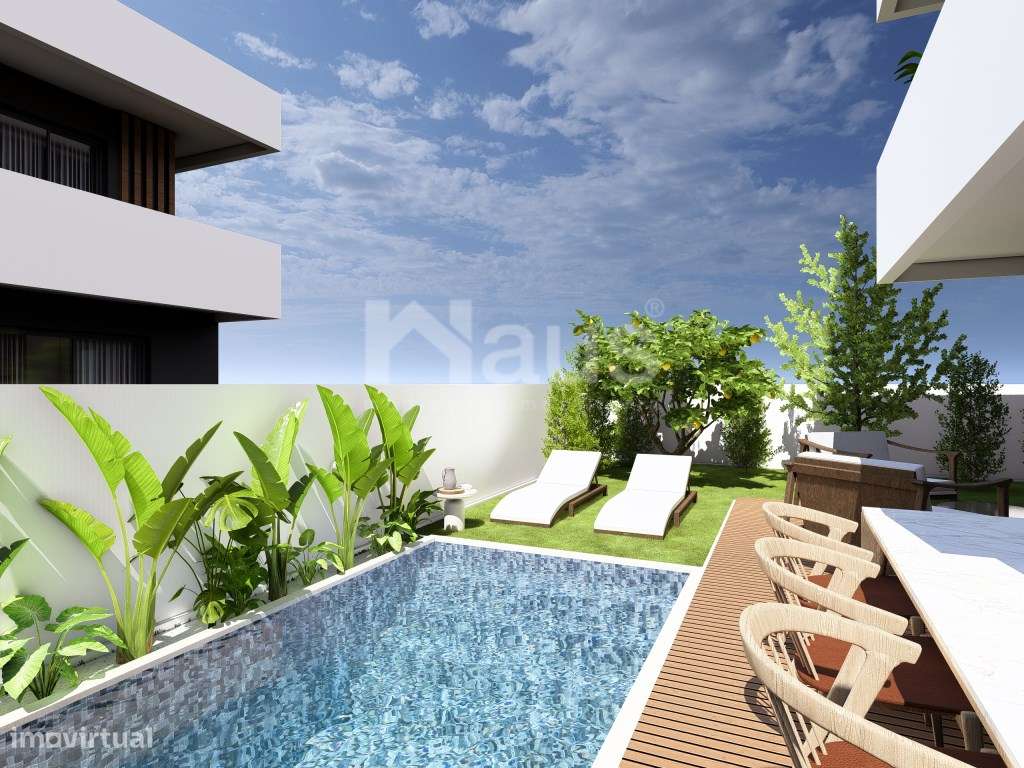 Moradia Geminada T3 com logradouro em fase de construção-10