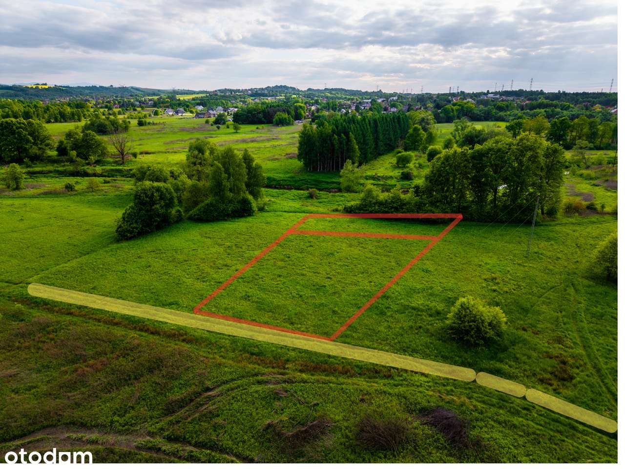 MALOWNICZA DZIAŁKA BUDOWLANE W SKAWINIE 1457m2-6