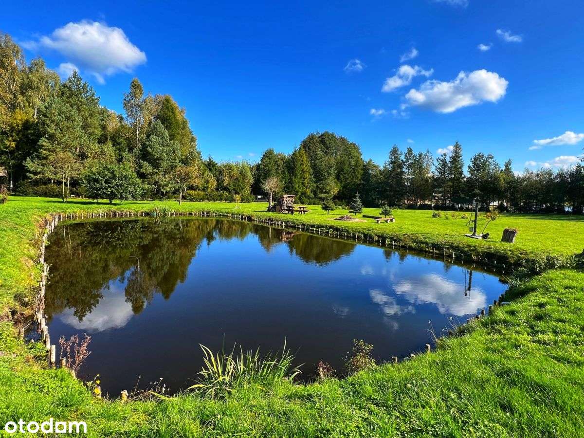 Jeziorak, posiadłość z bala, stawy, prywatny las!-2