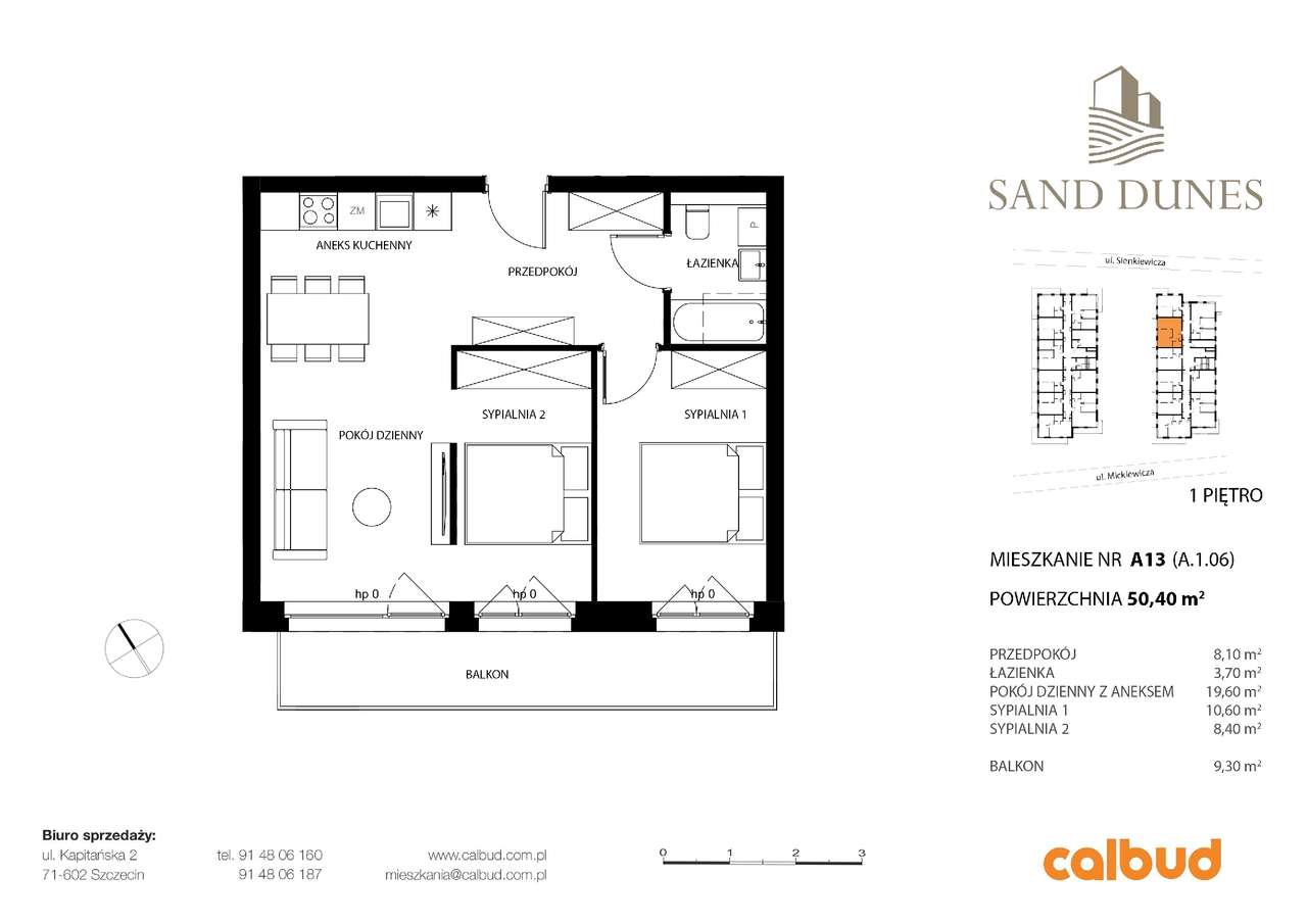 Sand Dunes  | apartament 3-pok. | A13 PROMOCJA! gotowa łazienka, drzwi - Pełny obrazek: 2/7