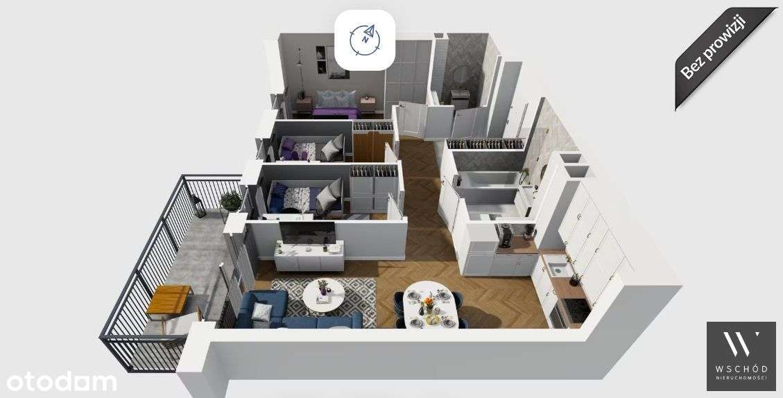 Komfortowe 4 pokoje + balkon| Promocja-0