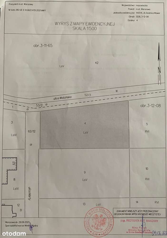 Działka róg Wolęcińskiej/Marty, Warszawa Radość - Pełny obrazek: 5/15