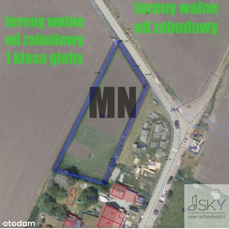 Działka budowlana w Magnicach - Pełny obrazek: 1/8