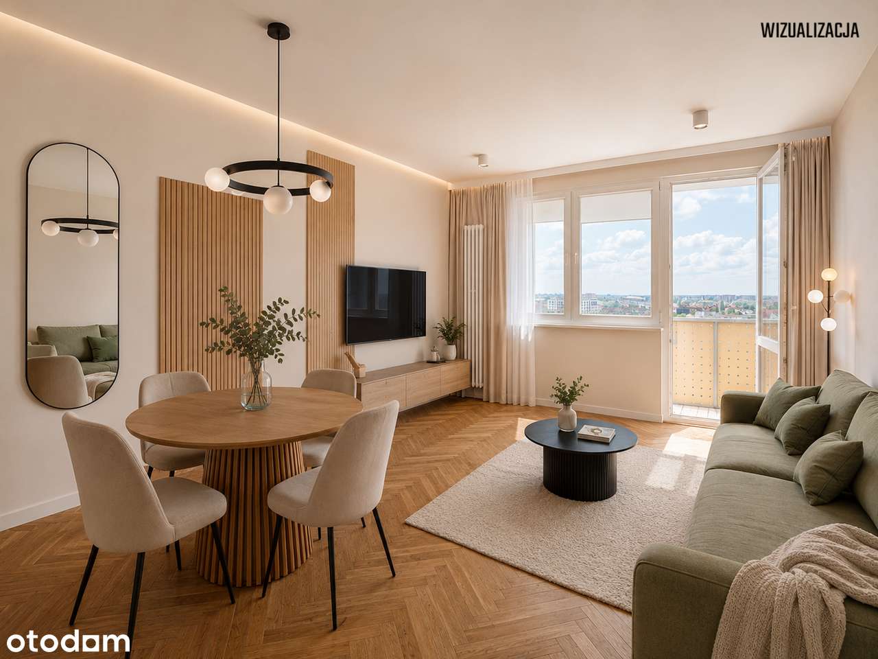 3 pokoje, balkon, piwnica, funkcjonalny układ, blisko centrum i UMP-1