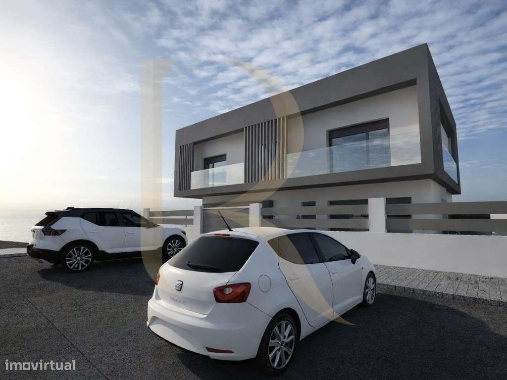 Moradia Geminada T3+1 nova com piscina e garagem no Pinhal do General-5