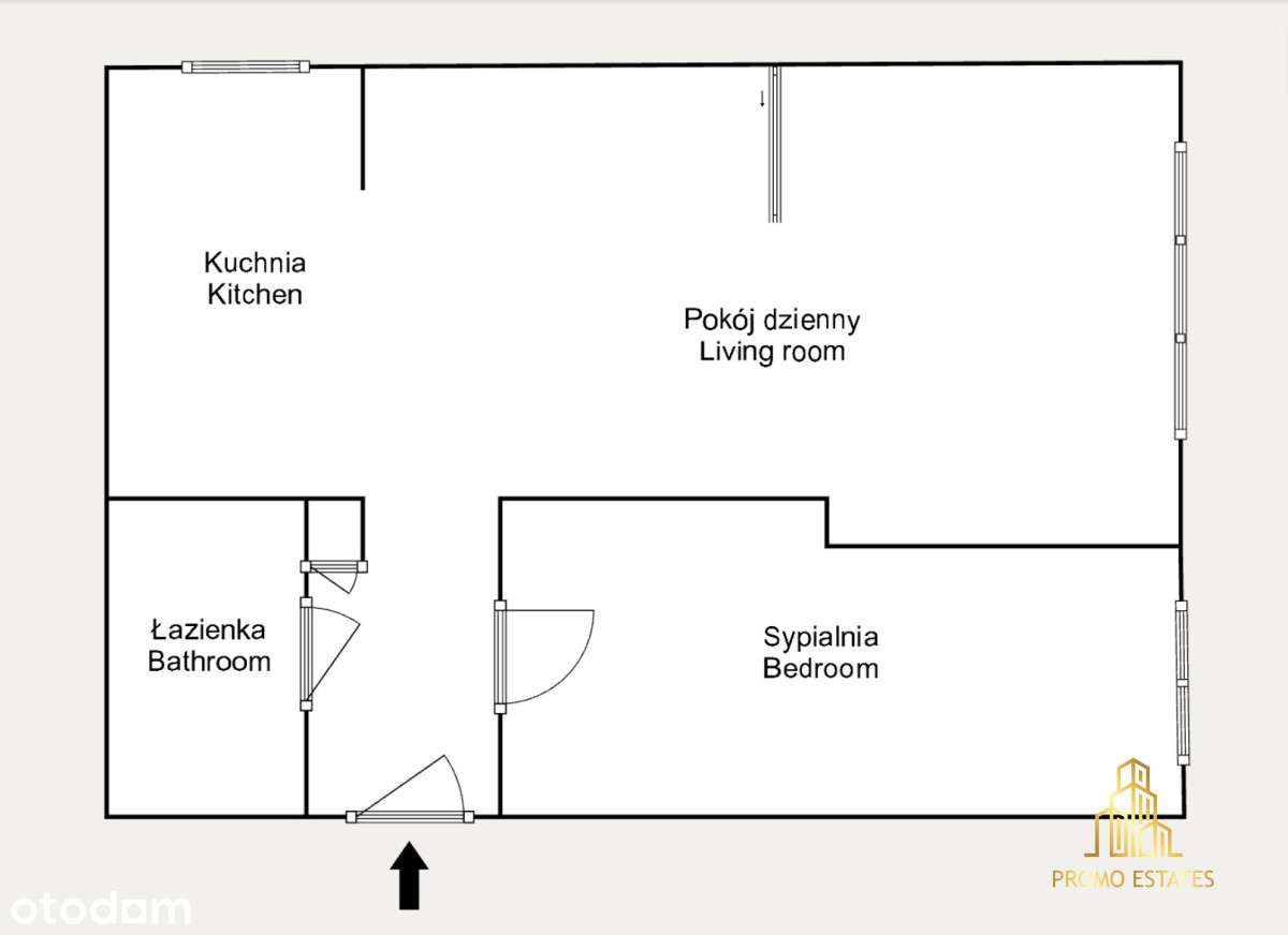 Przestronne dwa pokoje, blisko pętli - Weissa-15
