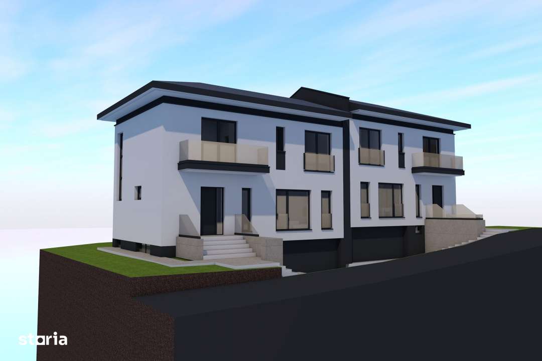 Teren 520 mp cu autorizatie de constructie – proiect Duplex D+P+E, B - Imagine principală: 3/9