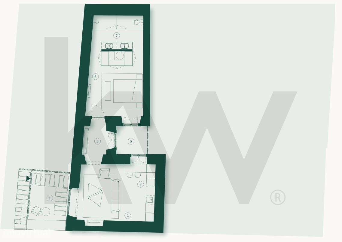 Apartamento T1 Villa dos Coches em Belém - Grande imagem: 4/17