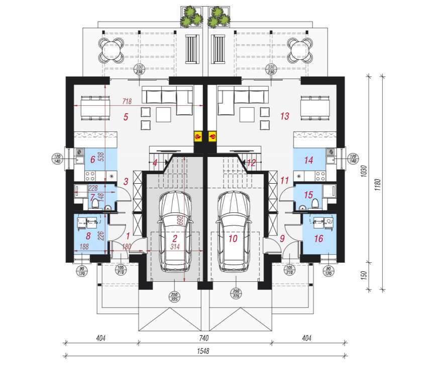 Przestronny bliźniak, na dużej działce.-7