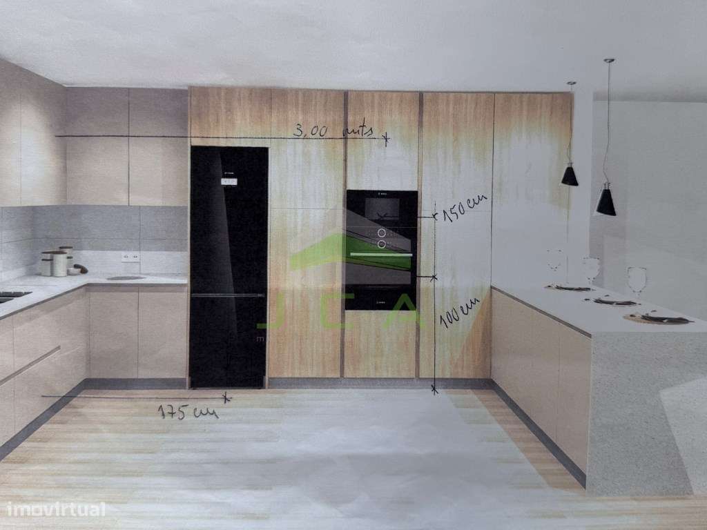 Moradia V3 nova com jardim, na zona dos Pousos-11