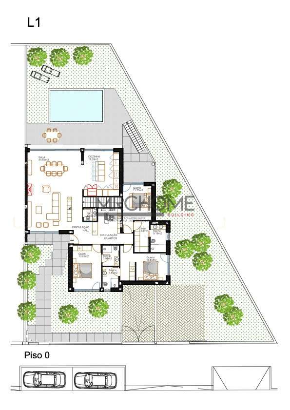 Moradia Térreas de Luxo T3 com Piscina-20