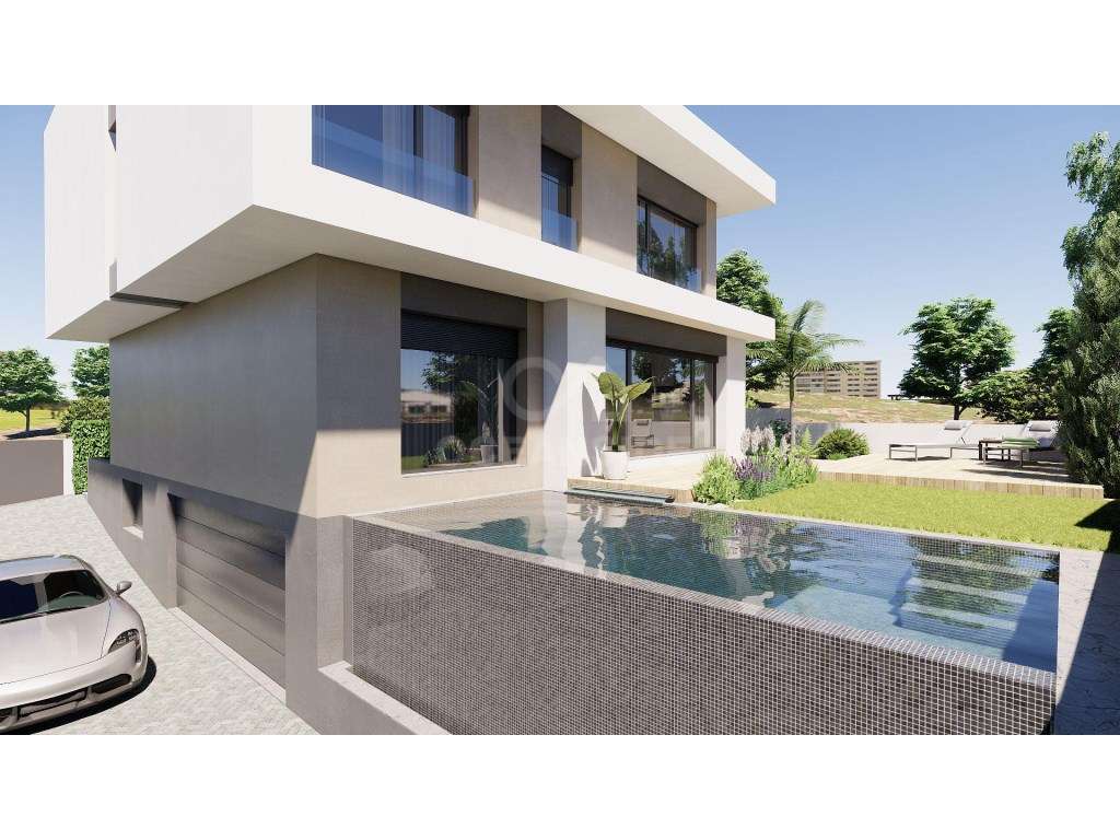 Moradia Moderna T4+1 com Piscina Arquitetura Contemporânea, 3 Pisos...-4