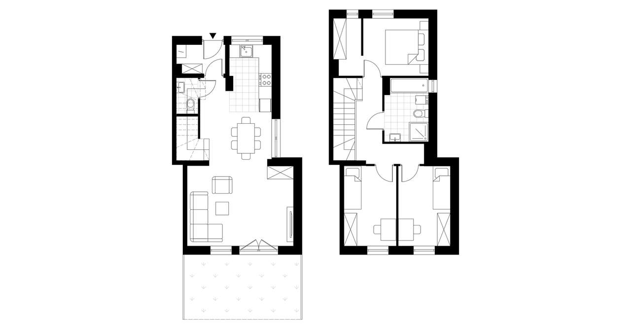 4-pokojowy dom 79m2 + ogródek Bezpośrednio - Pełny obrazek: 3/8