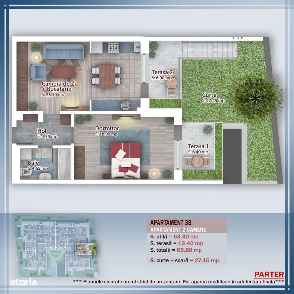 Apartament 2 camere cu Gradina Proprie - Imagine principală: 4/11