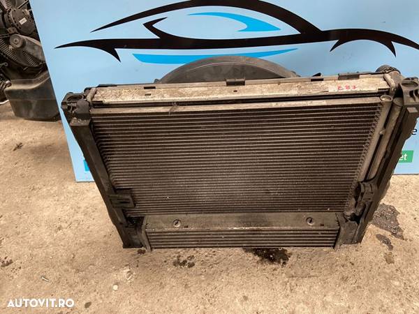 Radiator apa clima intercooler ventilator BMW  seria 1 e87 2.0 diesel 2008 450 radiatoare 300 electroventilatorul - 1