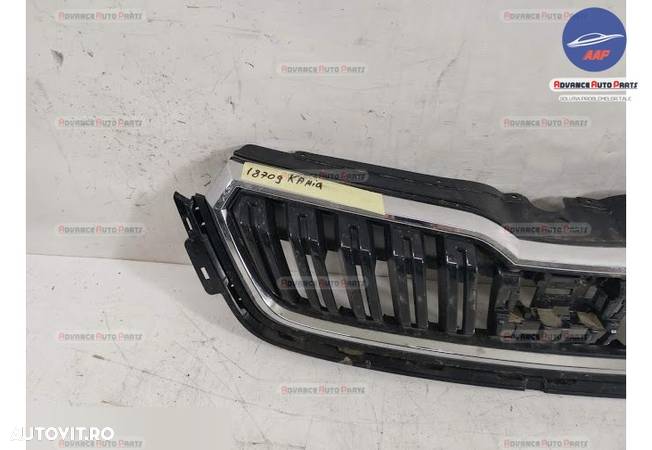 Grila Centrala Bara Fata Skoda Kodiaq 2019 2020 2021 originala - 6