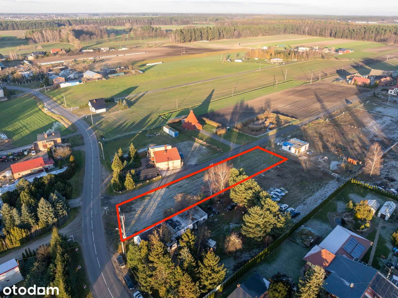 Działka Czmoniec | niedaleko lasu | pozwolenie na budowę| media| cisza-0