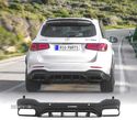 DIFUSOR PARA MERCEDES GLC C253 X253 AMG 16-22 LOOK GLC63 PRETO - 1