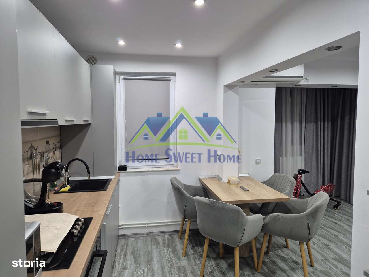 Ap. 2 camere, M5, etaj 3, bl.25, NOU, mobilat, SCHIMB cu CASA/TEREN! - Imagine principală: 1/6