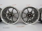 Jantes Japan Racing JR5 15x7 ET35 4x100 Gun Metal w/Machined Lip - 2