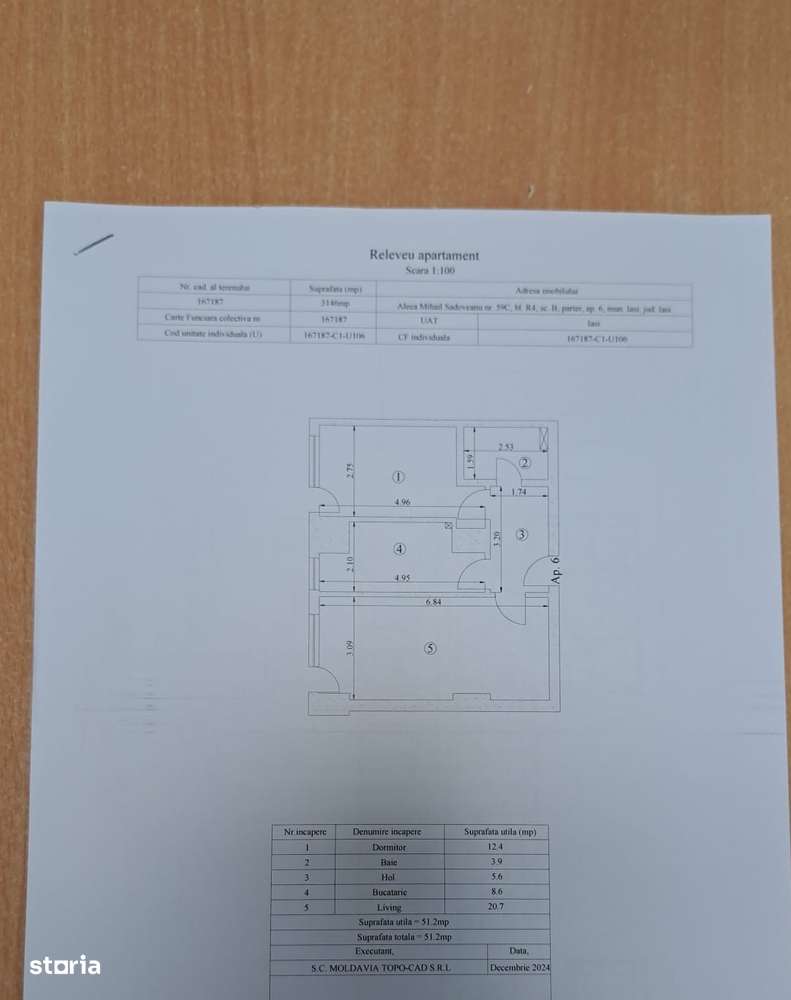 De vânzare ap 2 camere decomandat și intabulat - Royal Town Copou-12