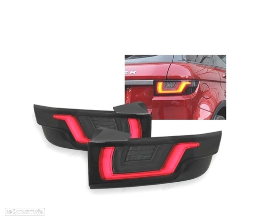 CONJUNTO DE FAROLINS PARA RANGE ROVER EVOQUE 11- COM INDICADORES LEDS DINÂMICOS FUMADOS - 9