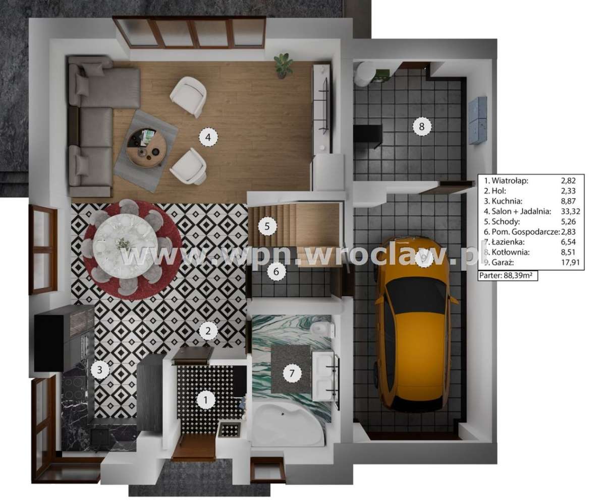 Komfortowy bliźniak 156mkw, garaż, duża działka - Pełny obrazek: 4/12