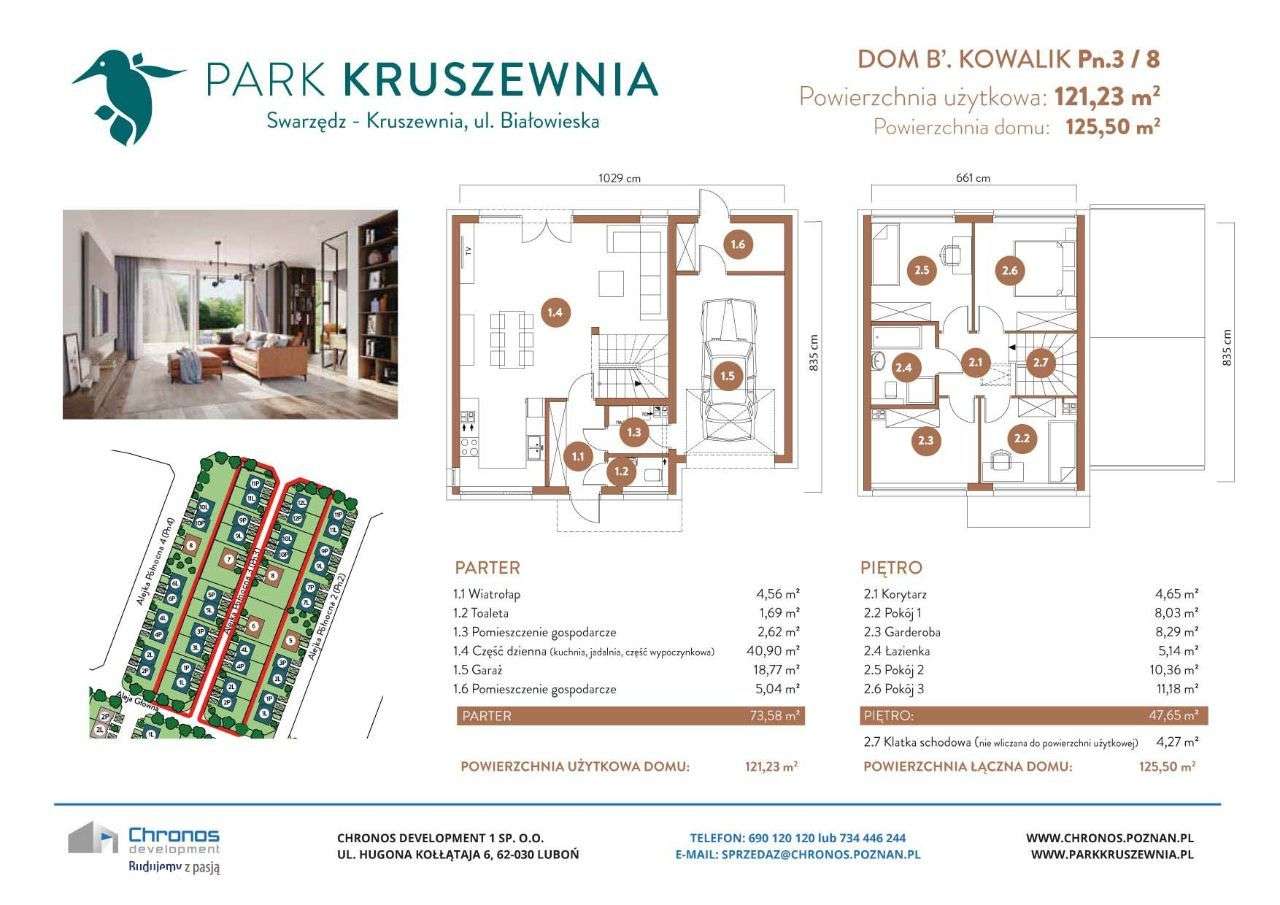 Nowy dom WOLNOSTOJĄCY garaż + działka 500 m2 - Pełny obrazek: 5/5