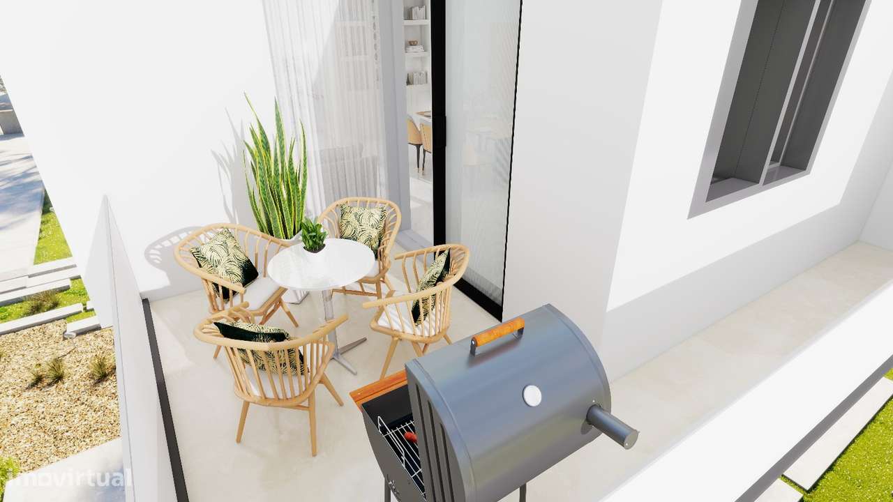 Apartamento T3 com varanda, garagem e ar condicionado-5