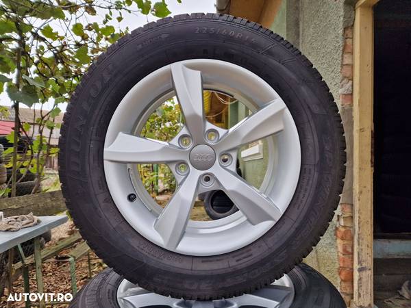 225 60 R 16 jante aliaj cu cauciucuri de iarna DOT 2016 ~ 5 x 112 ET37 - 1