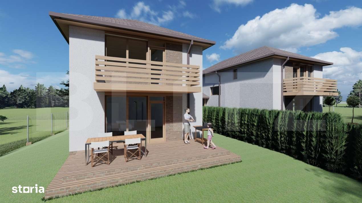 Oportunitate! Proiect in executie ! Casa individuala, 4 camere, 3 bai, - Imagine principală: 2/6