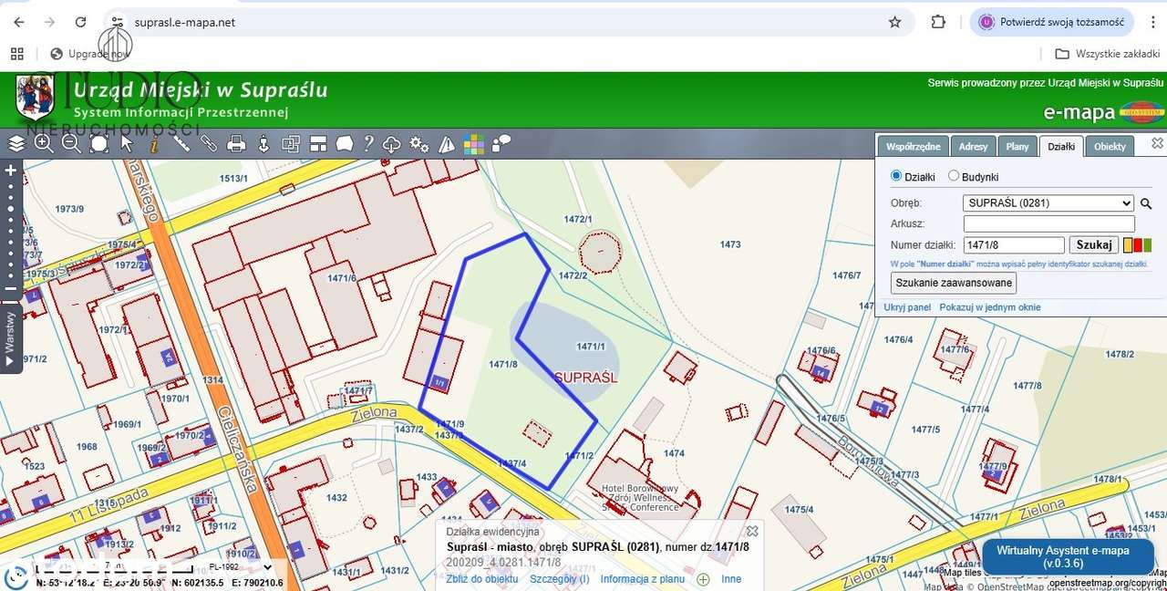 Działka pod zabudowę usługową i wielorodzinną