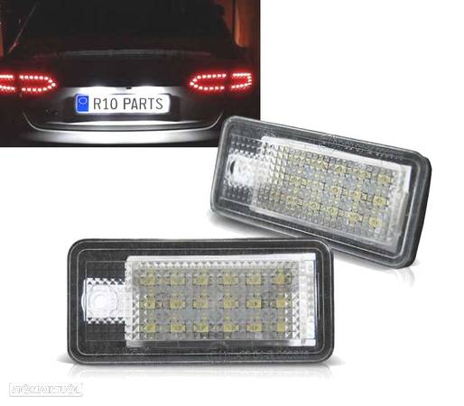 LUZES MATRÍCULA PARA AUDI A3 A4 A6 Q7 CANBUS LED - 1