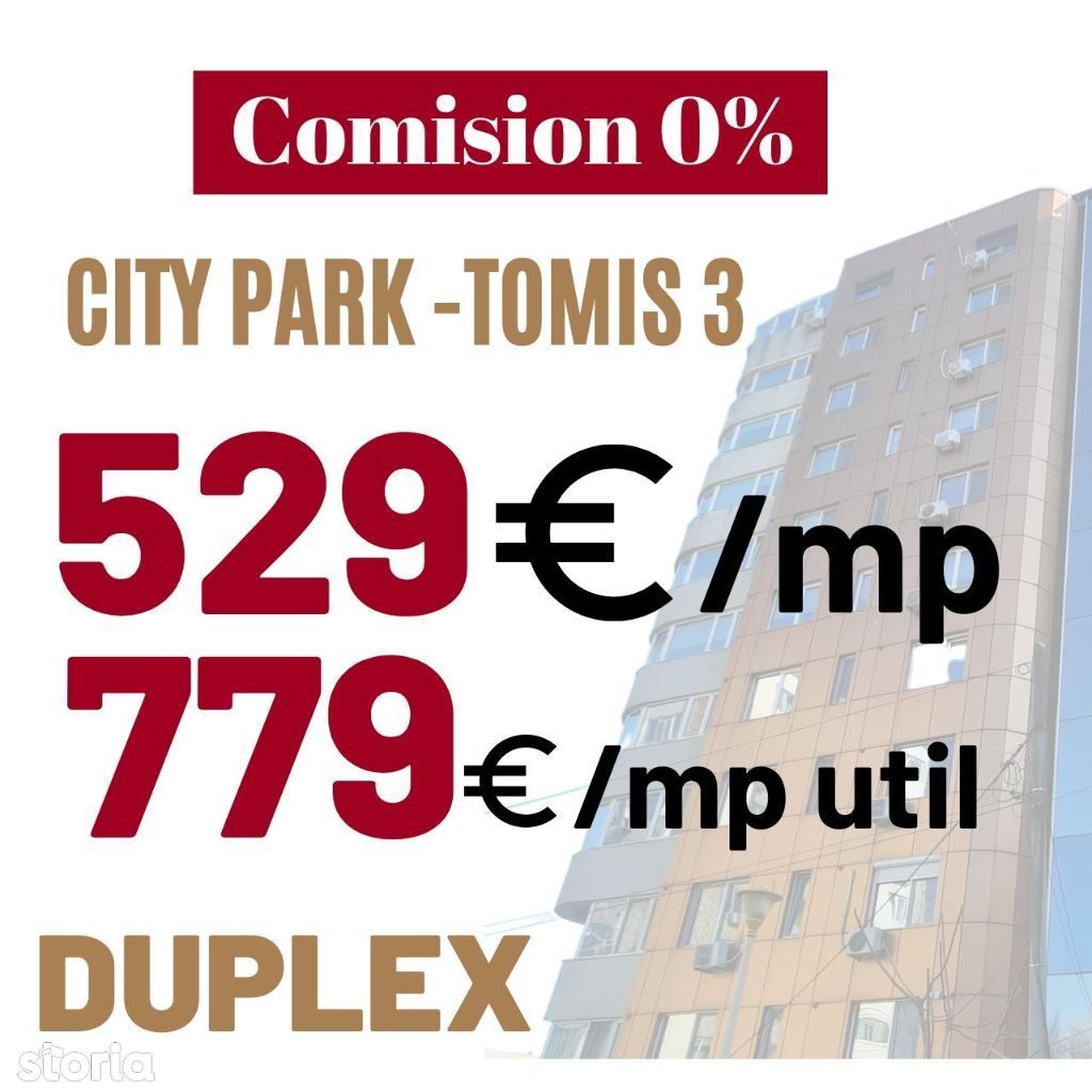 COMISION 0% - CITY PARK Duplex cu vedere la lac si mare