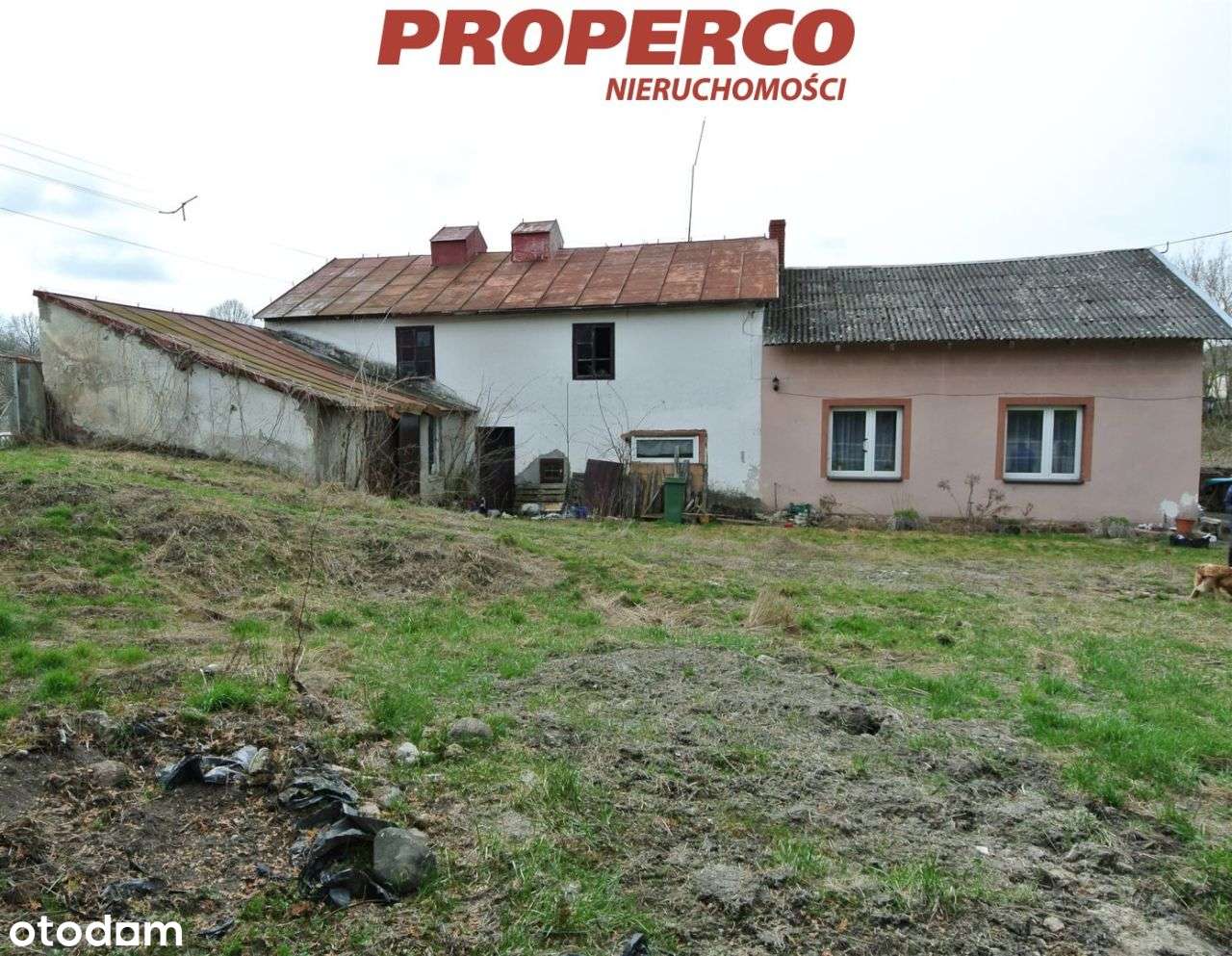 Dom 60m2 i budynki, Gartatowice, Kije - Pełny obrazek: 1/9