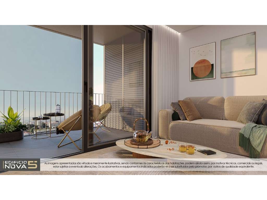 Apartamento T 2 + 1 terraço,São João da Madeira - Grande imagem: 2/14