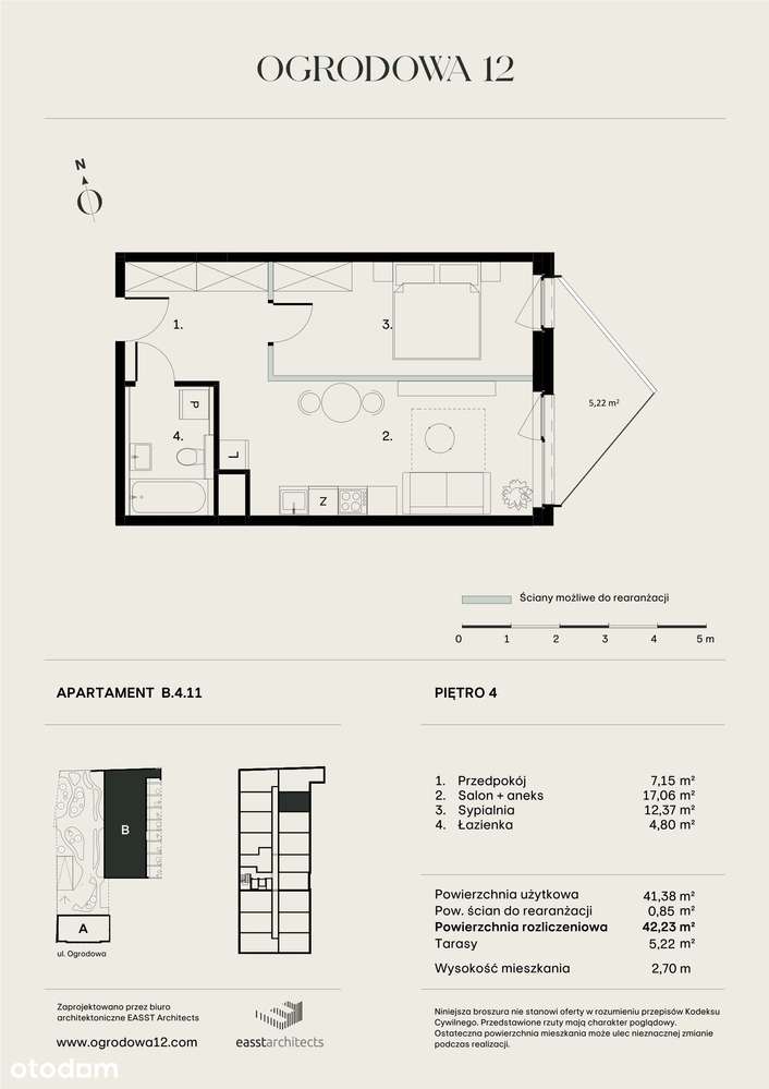 Ogrodowa 12 | apartament B/4/11 - Pełny obrazek: 2/11