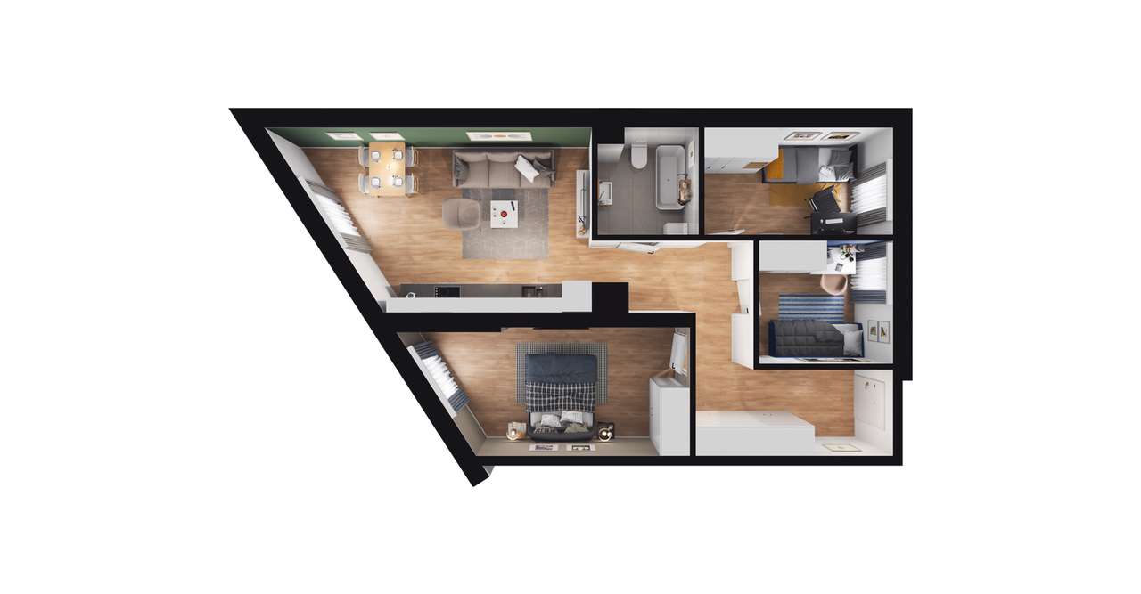 4-pokojowe mieszkanie 69m2 Bez Pośredników - Pełny obrazek: 2/8