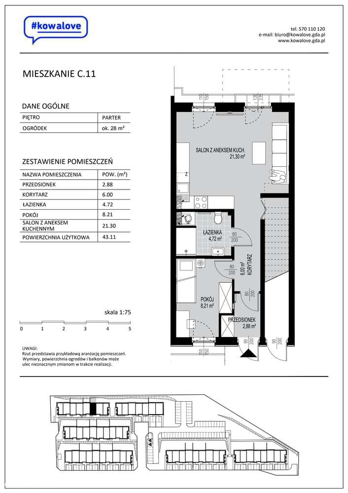 Kowalove | Cicha okolica, balkon | C11 - Pełny obrazek: 2/7