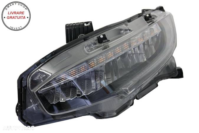 Faruri Full LED HONDA Civic Mk10 FC/FK (2016-Up) Sedan & Hatchback Semnalizare Din- livrare gratuita - 5