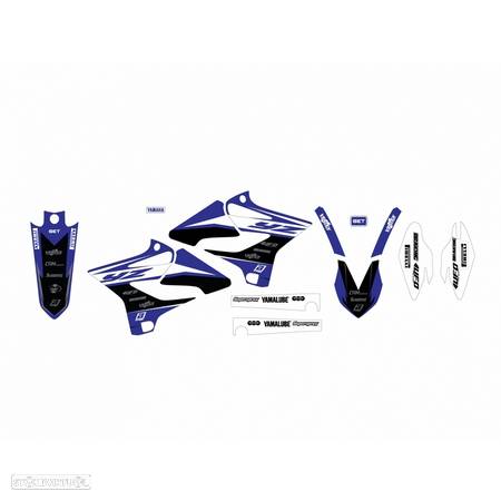 kit autocolantes + capa de banco blackbird replica factory racing yamaha yz 125 / 250 - 2