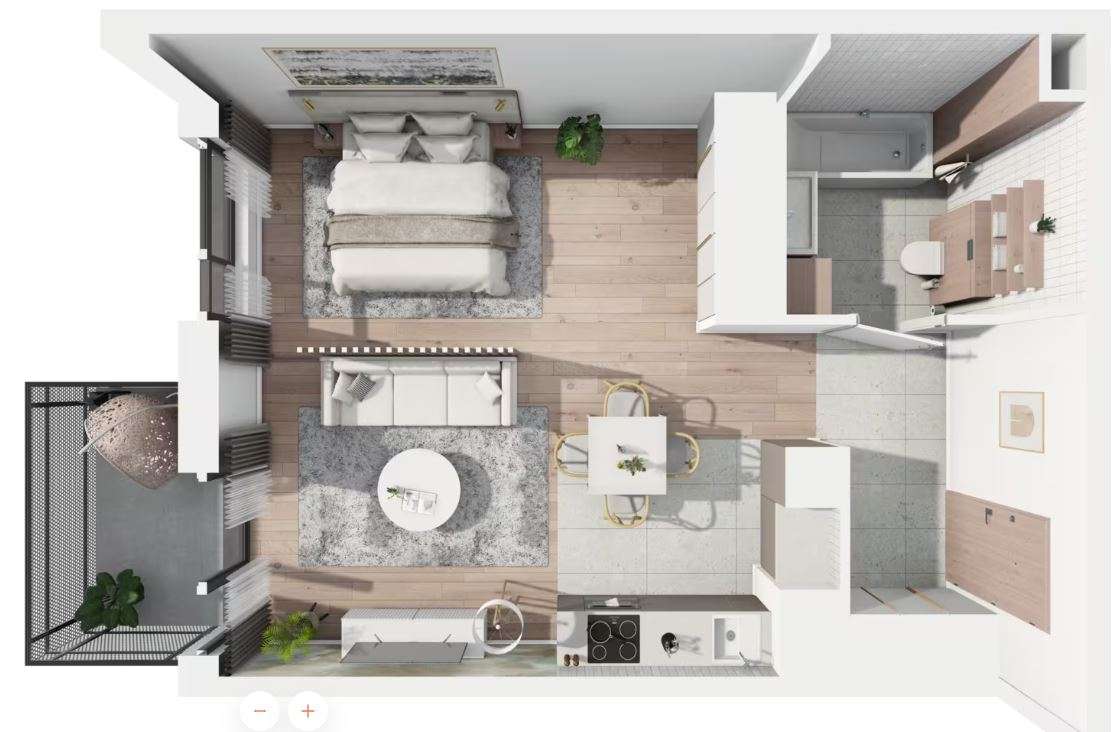 2 Pokoje w TOP lokalizacji - Jeżyce - Promocyjna CENA - Smart Home - Pełny obrazek: 4/12